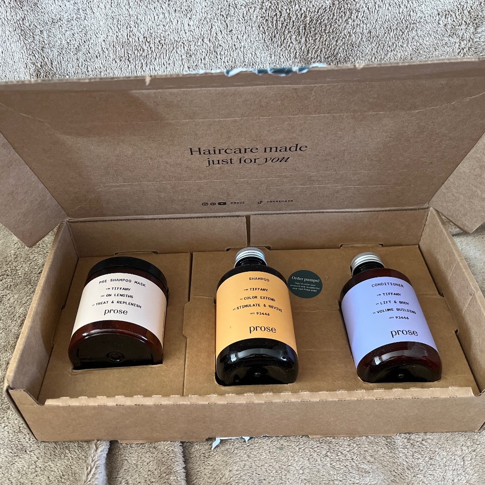 NIB PROSE Shampoo/conditioner/shampoo mask